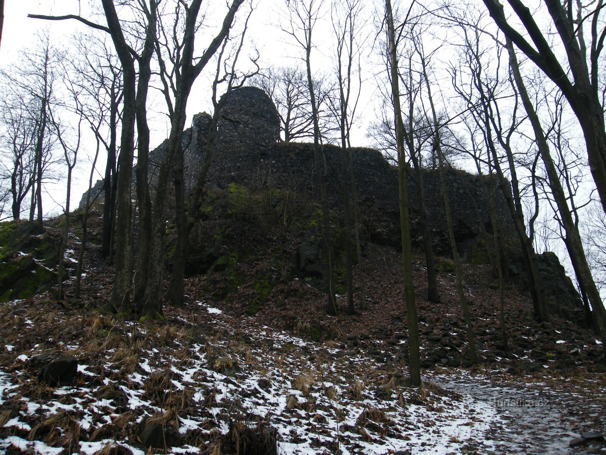 arrivée au château