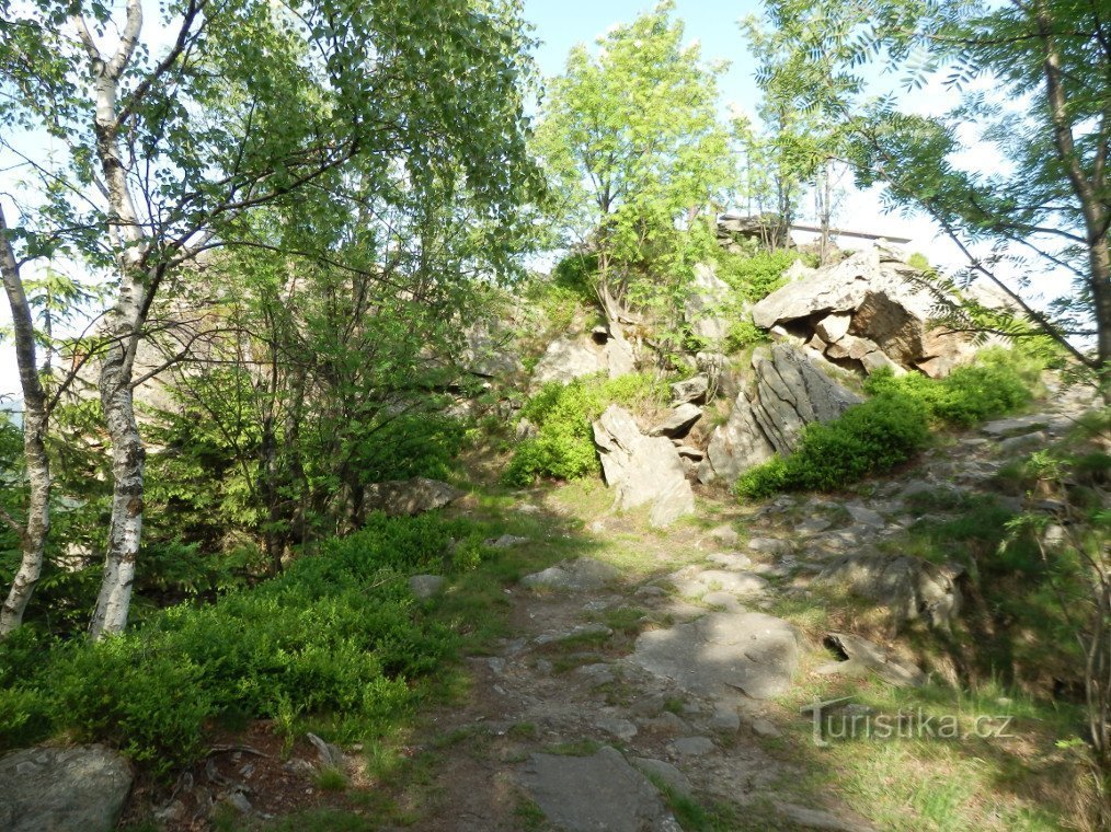 Arrivée au belvédère