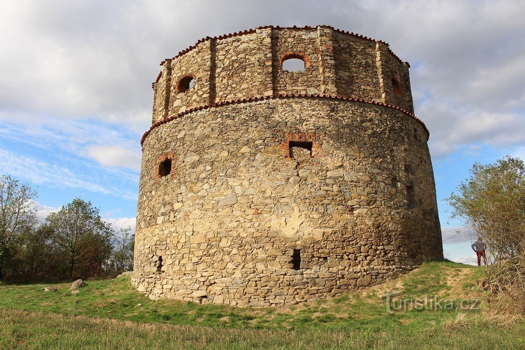 Přičovy, zuidkant van de molen