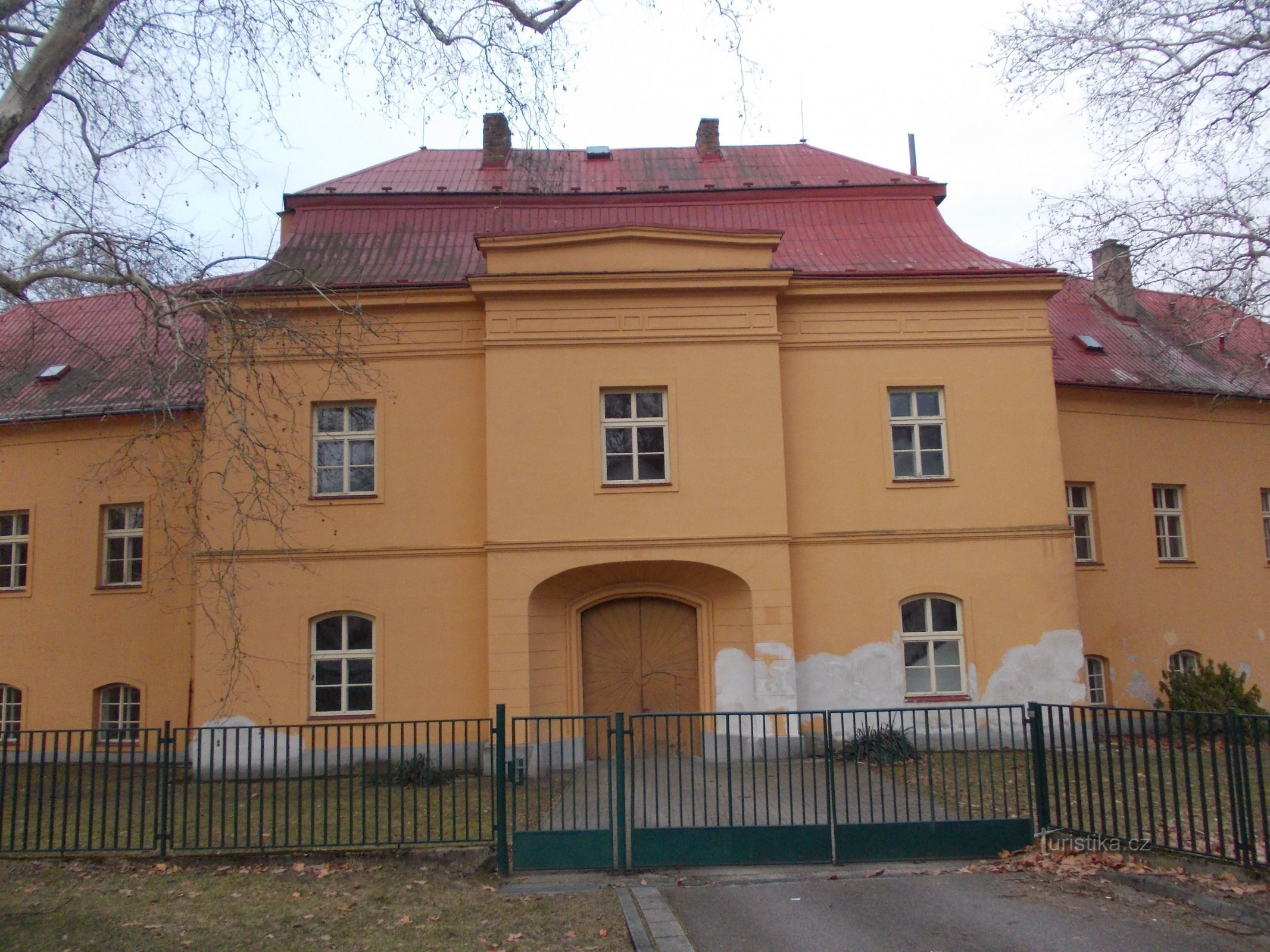 facade of the castle