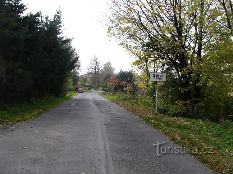 Прибуття в село Чермна в Слезко