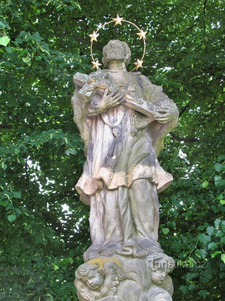 Orden (bei Olomouc) - Statue des hl. Jan Nepomuký