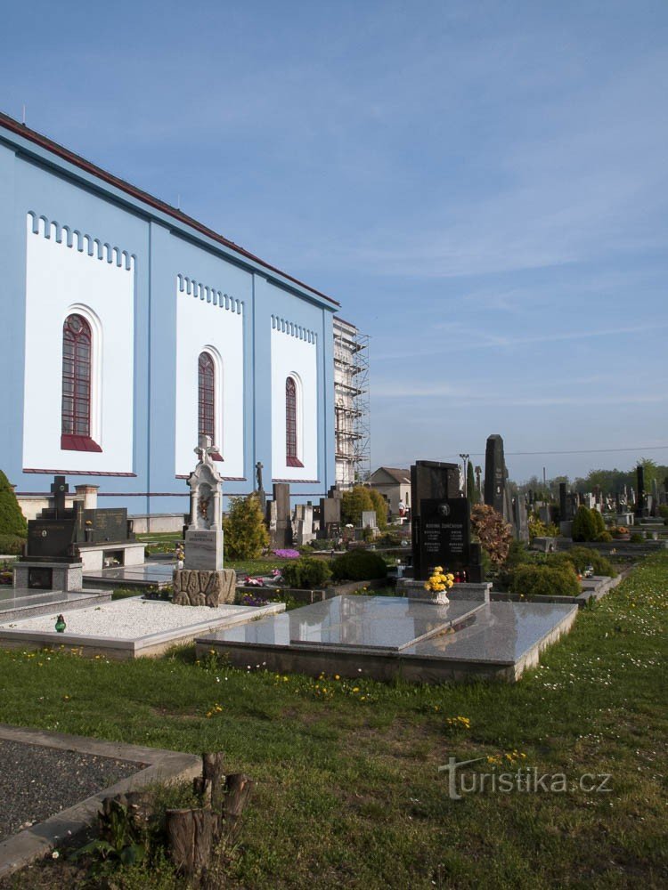 Adjacent cemetery