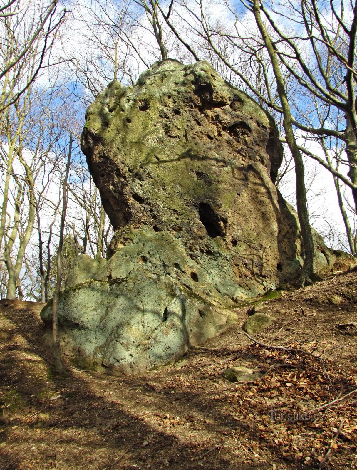 Přílepy - rotsachtig kasteel