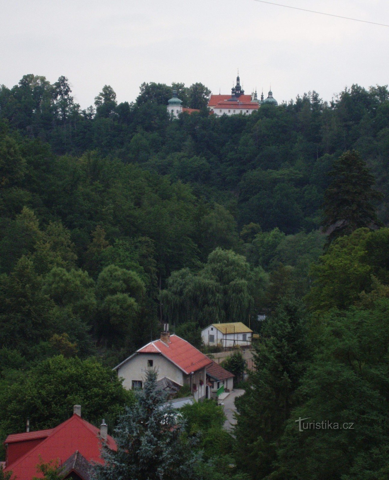 Suburban deel van de stad Tábor Klokoty