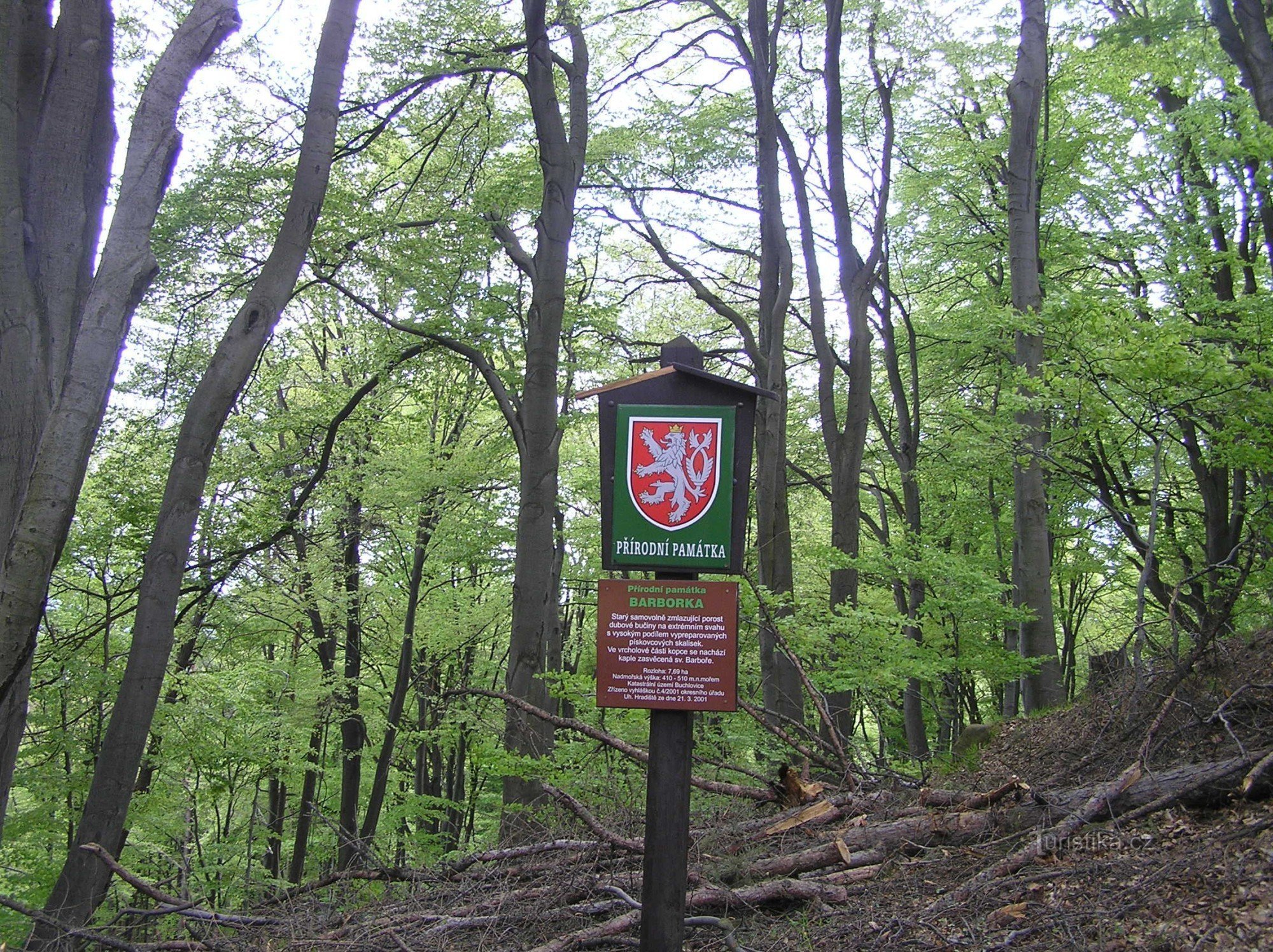 Natural monument Barborka - Devil's saddle