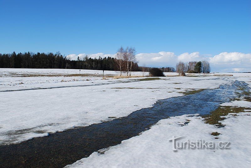Monument naturel de Kutina en hiver