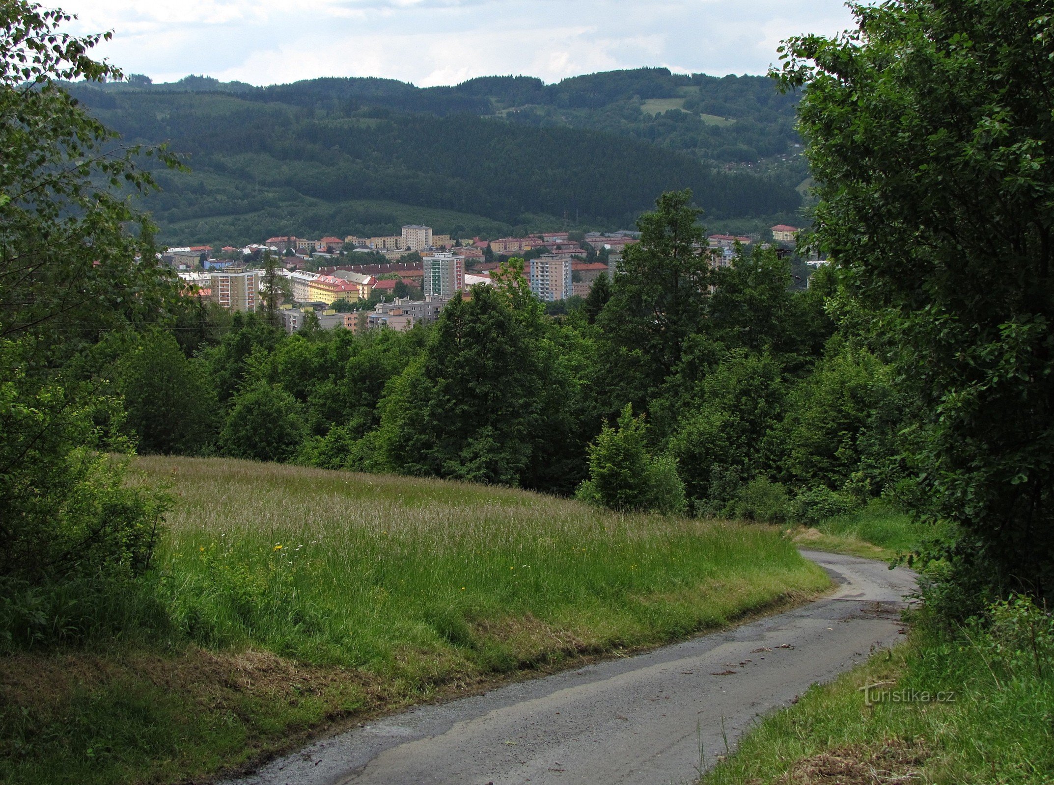 Naturalny widok na Vsetín