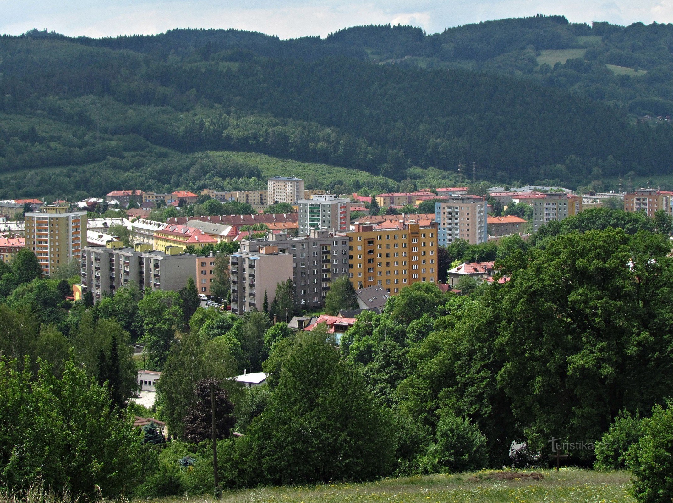 Naturalny widok na Vsetín