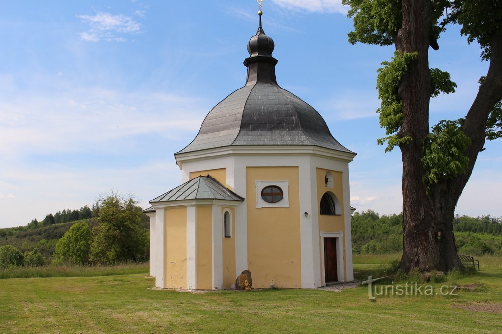 Lisärakennus kappelin itäpuolella