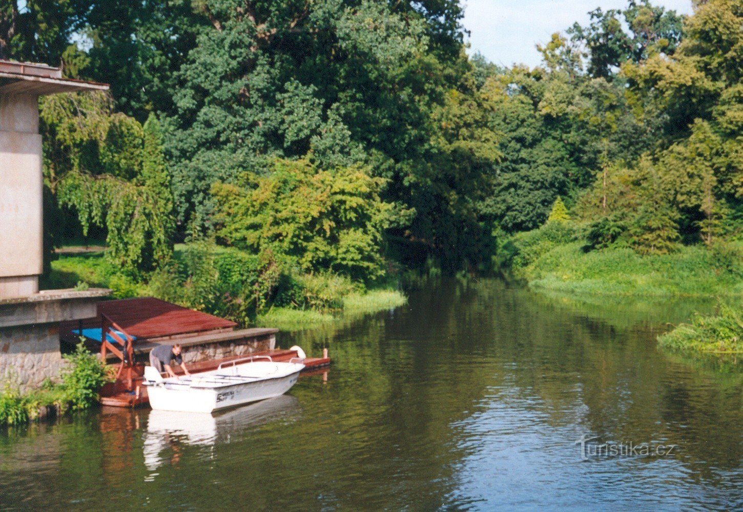 Port of shipping at Zámecká Dyja