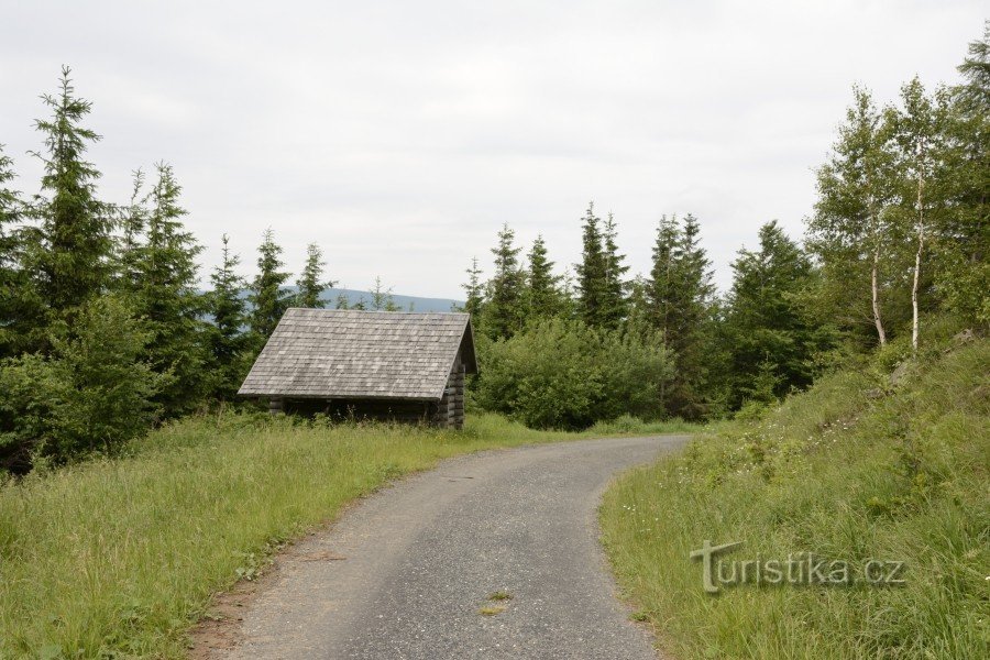 Schuilplaats onder de rotsen