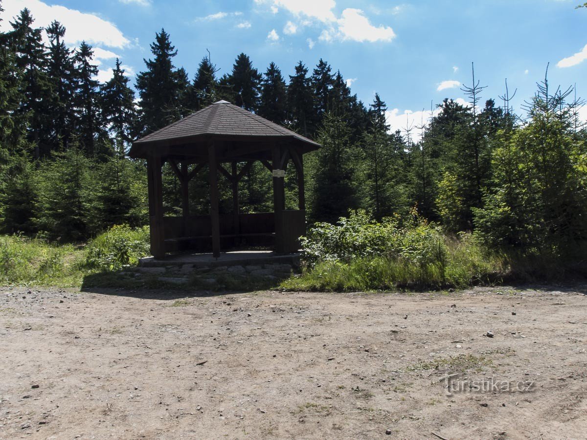 A shelter, almost a gazebo