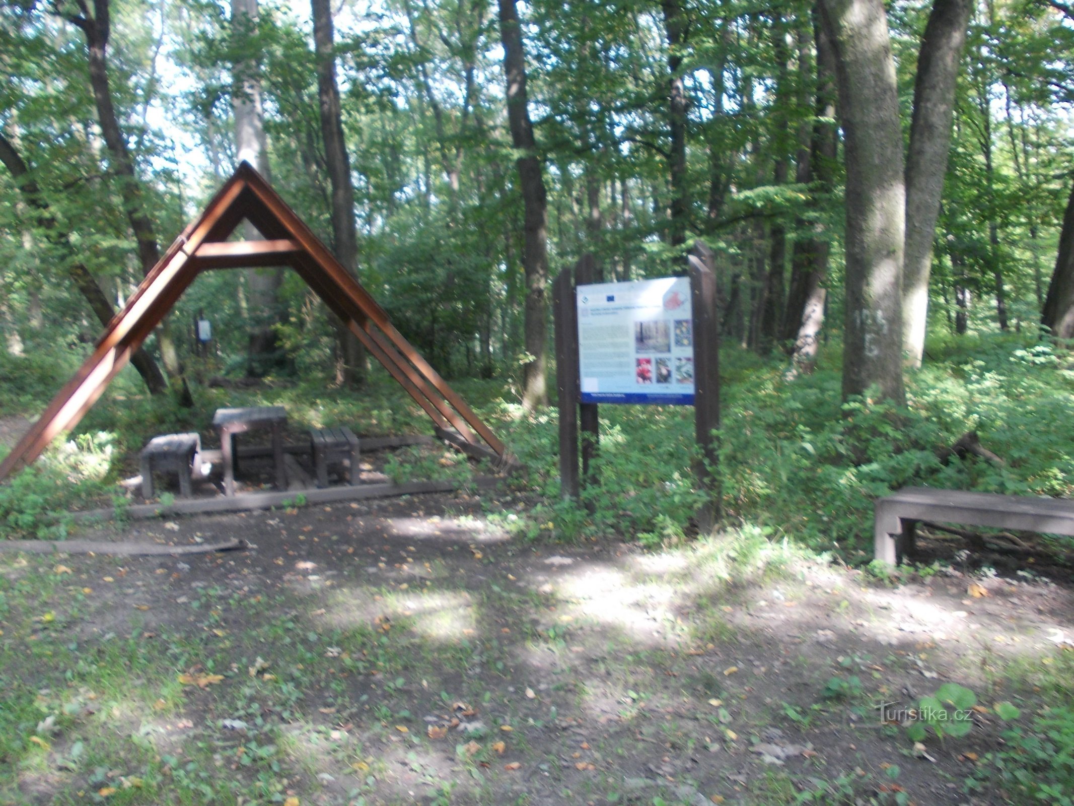 shelter and information panel