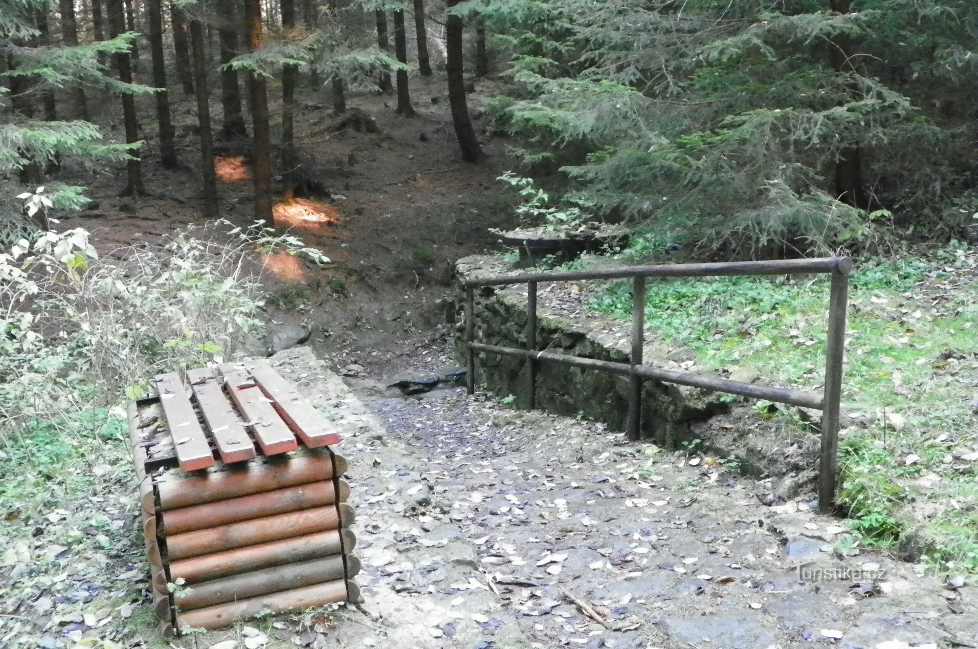 Dostęp do studni koło Křivák