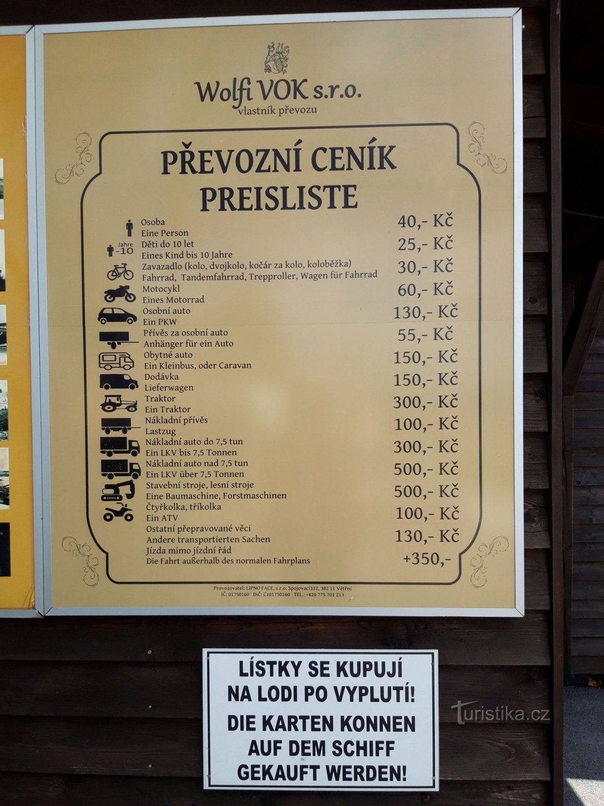 Ferry vía Lipno = Dolní Vltavice – Kyselov
