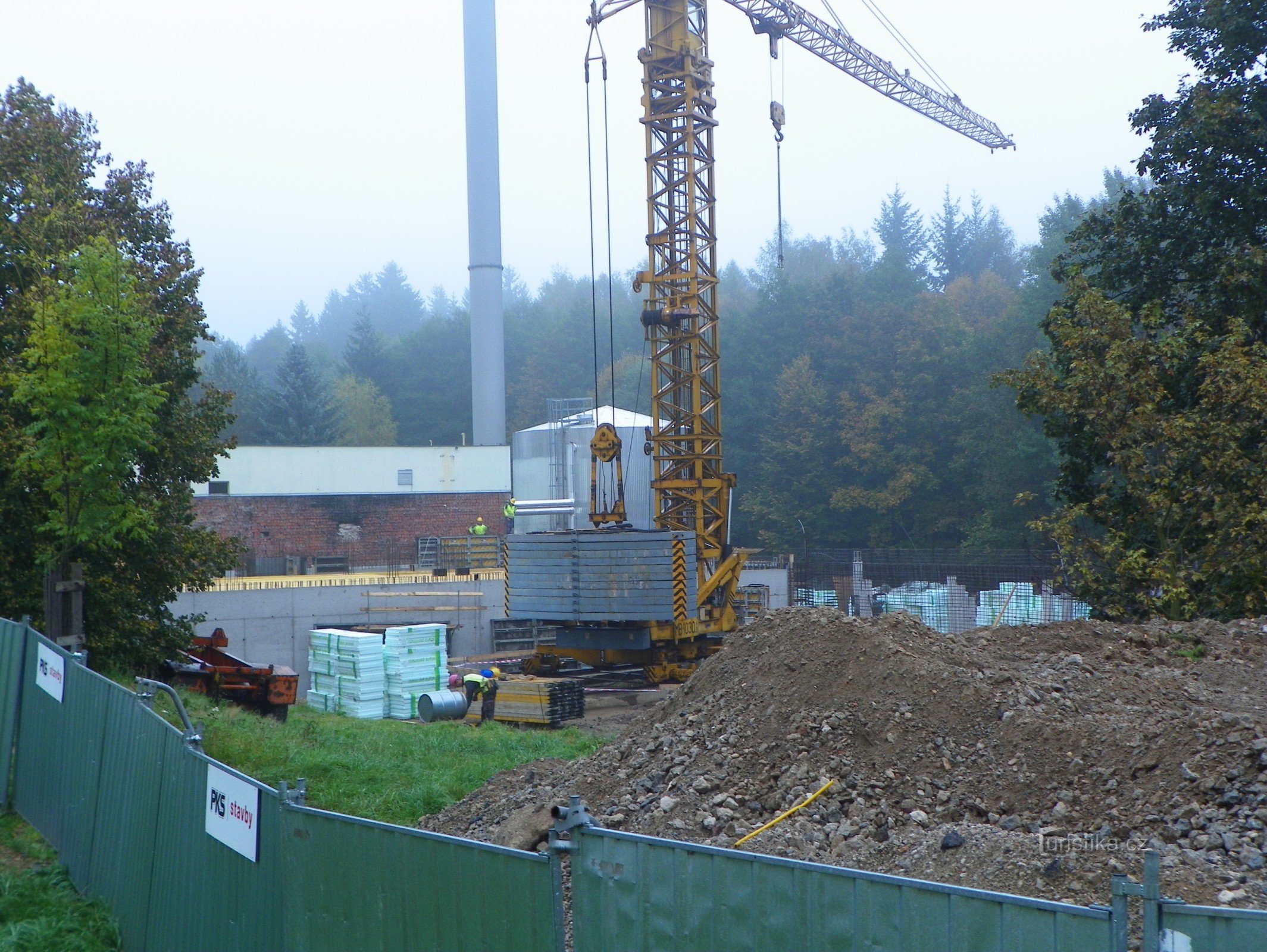 Construction du spa en cours Octobre 2014