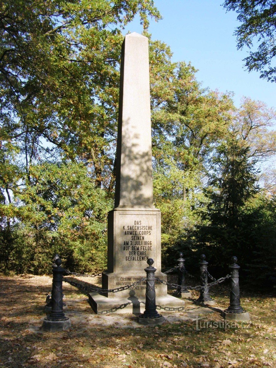 Probluz - parc, monument du chœur saxon