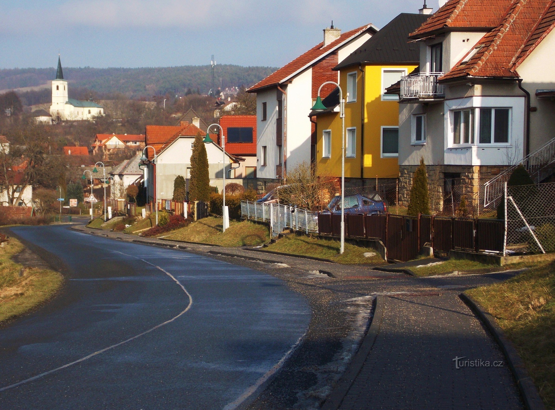 O plimbare în Pozlovice lângă Luhačovice