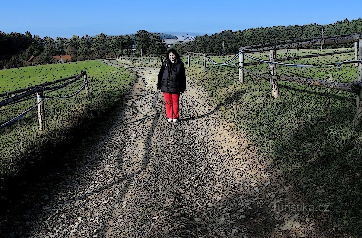 En gåtur gennem Jaroslavice nær Zlín