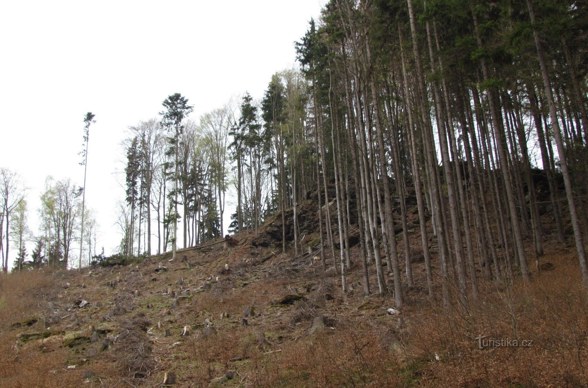 步行穿过 Hučava 山谷