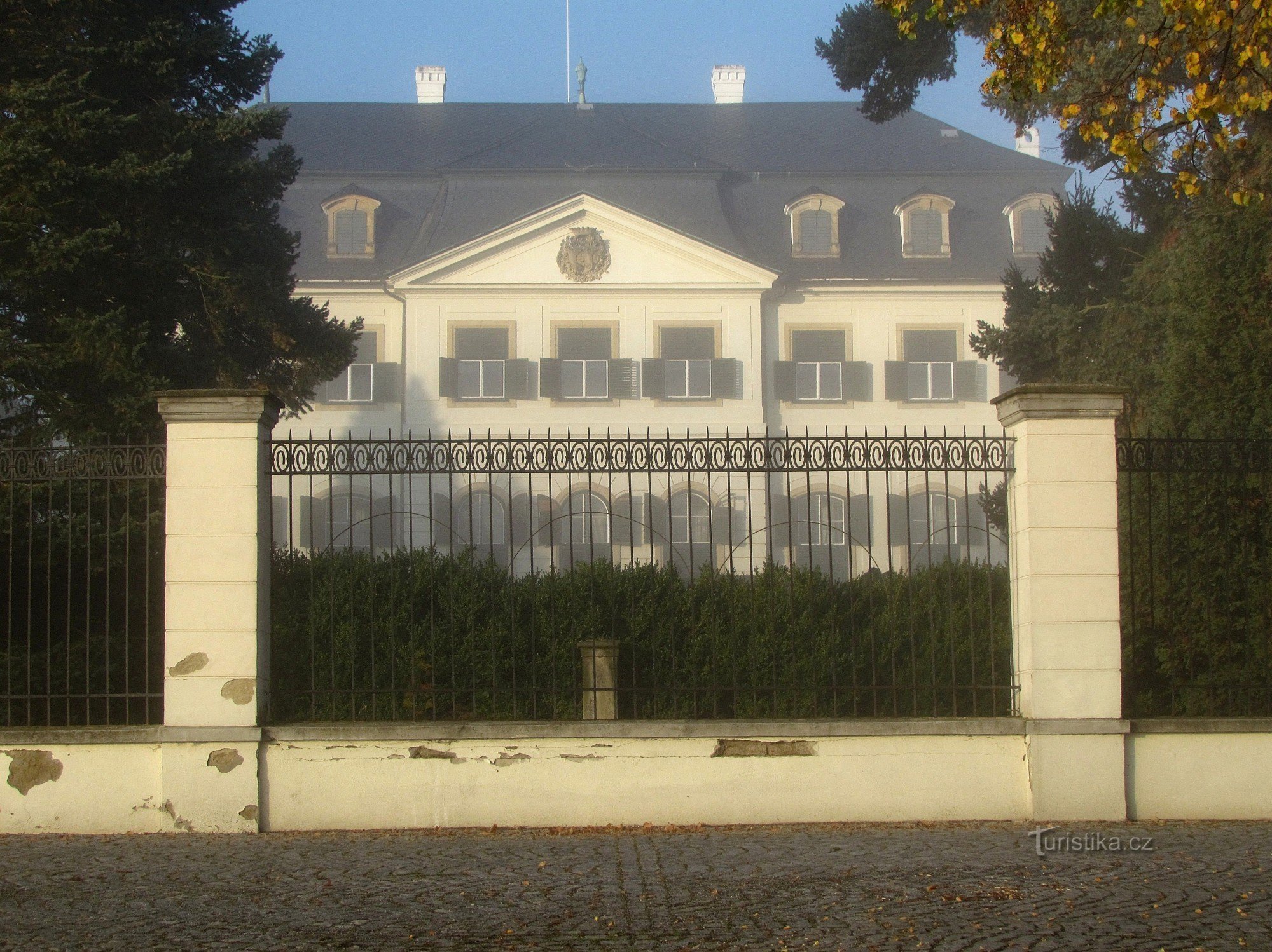 Passeio pelo castelo e parque em Náměšt na Hané