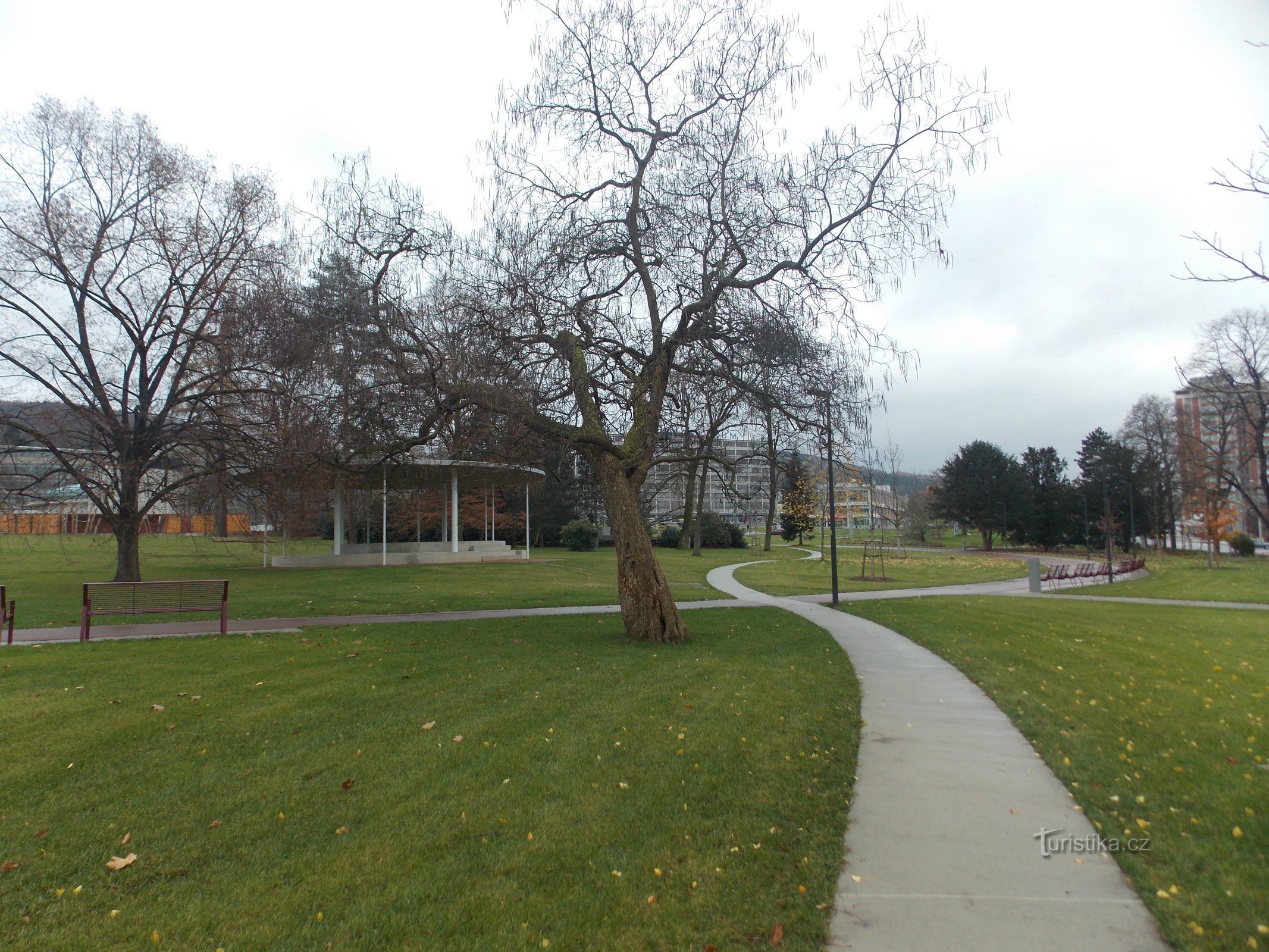 Transformation of the Komenského city park in Zlín