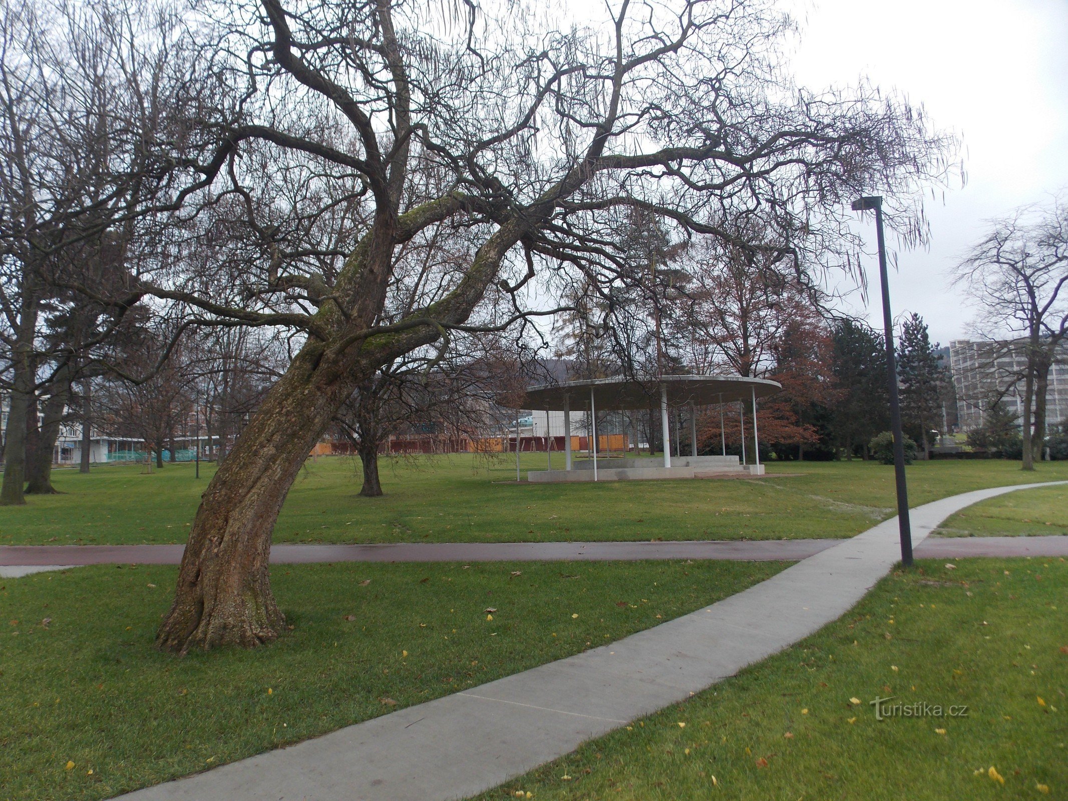 A Komenského városi park átalakítása Zlínben