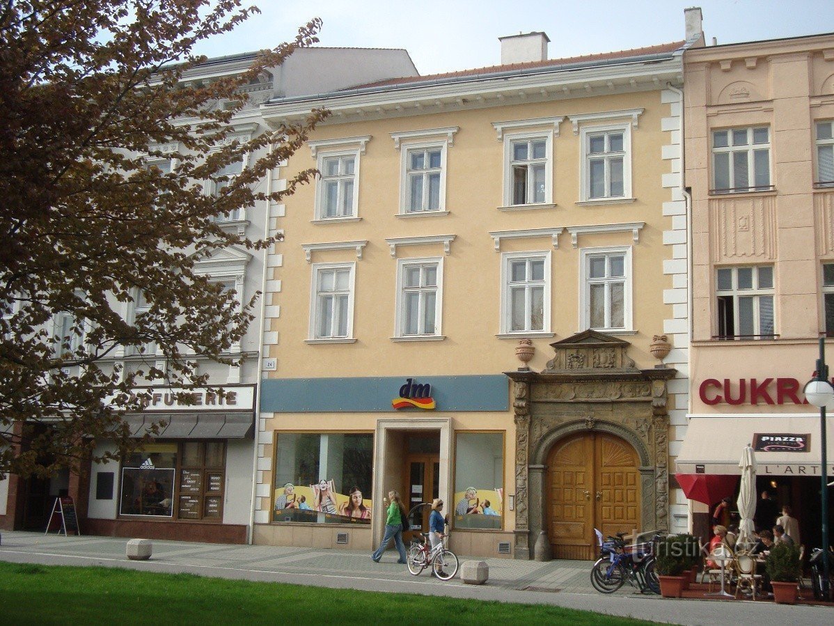 Prostějov-huset av Onše z Březovice-Foto: Ulrych Mir.