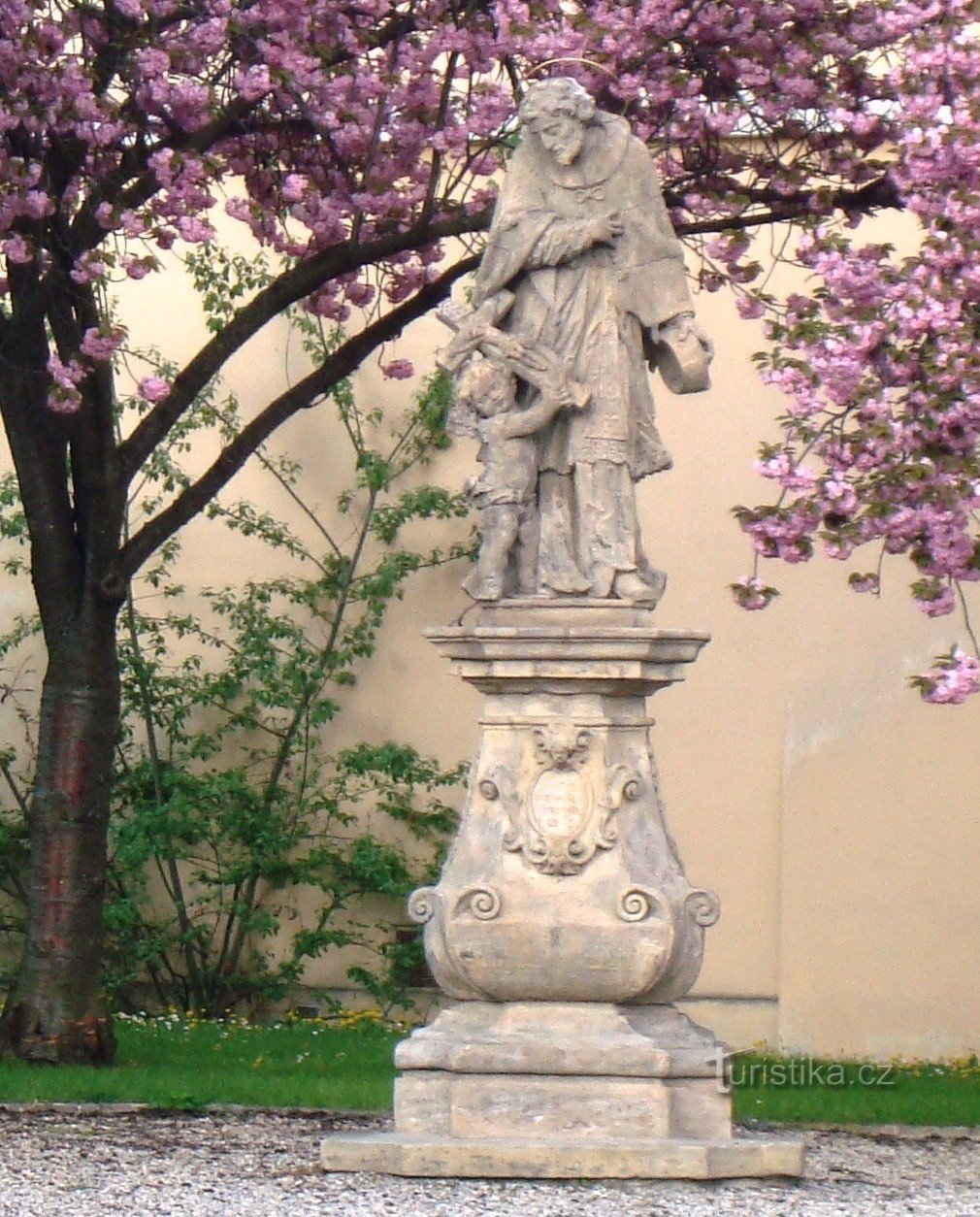 Prostějov - statue af St. John of Nepomuck ved kirken St. John of Nepomuck - Foto: Ulrych Mir.