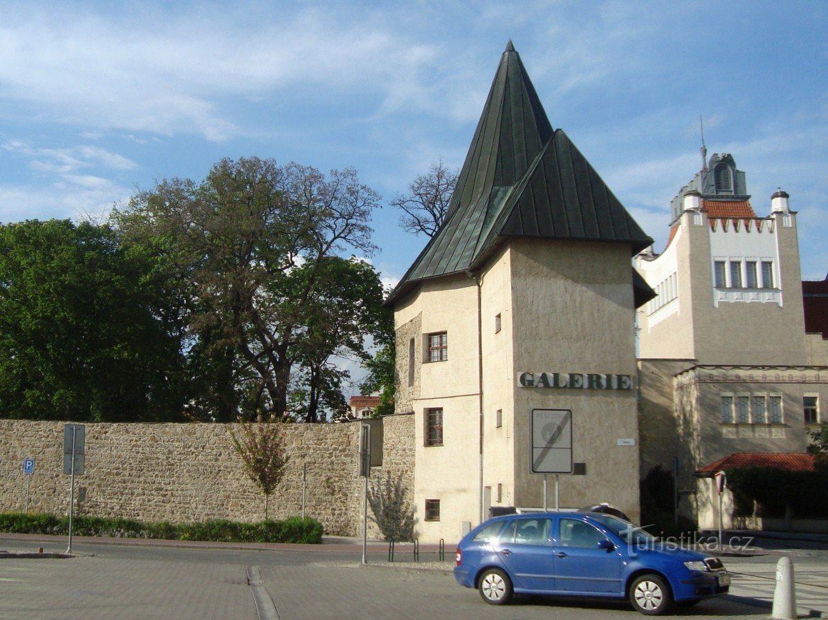 Prostějov-remains of the walls with a bastion-Photo: Ulrych Mir.