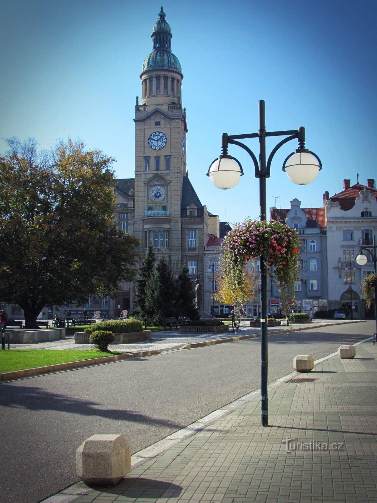 Masaryk Square in Prostějovsk