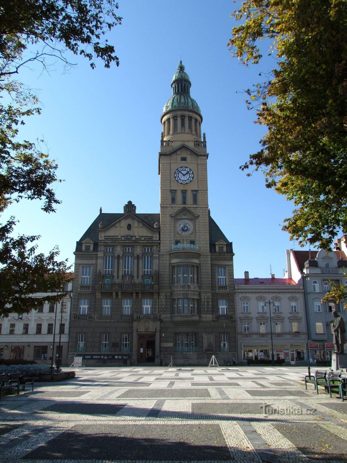 Praça Masaryk em Prostějovsk