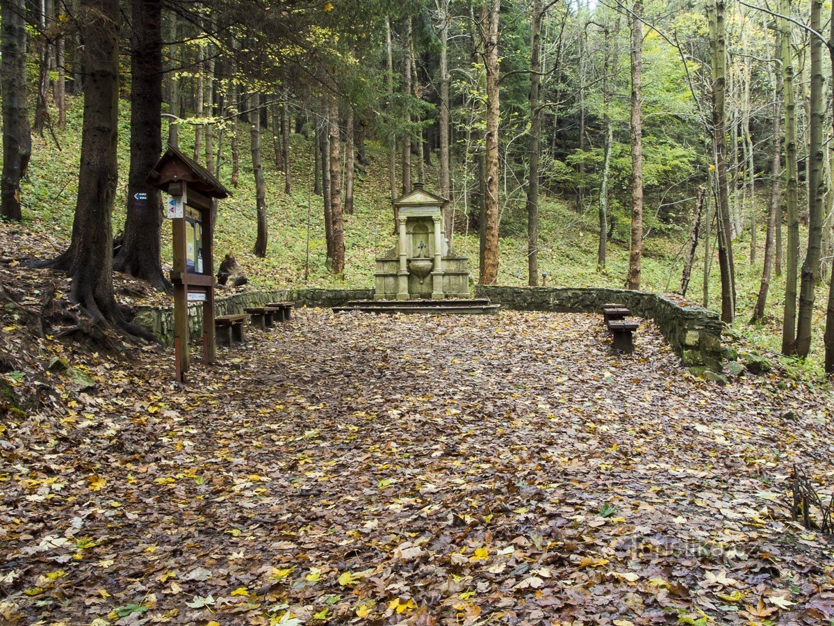 Platz an der rumänischen Quelle