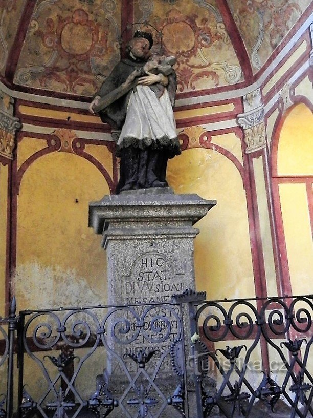 Protivín, estatua de Sta. Juan de Nepomuceno