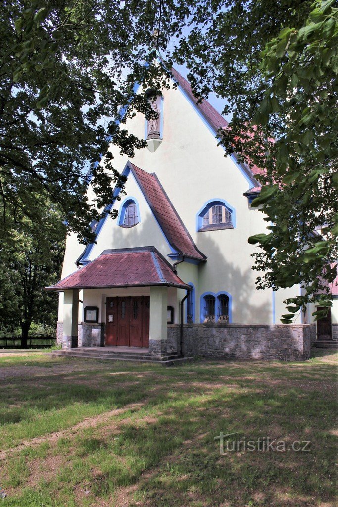 The facade of the chapel of St. Joseph