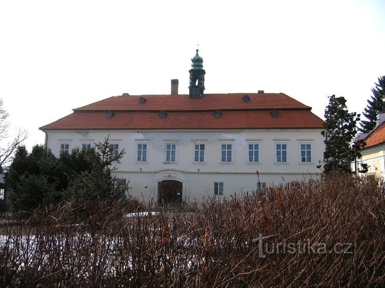 The facade of the castle