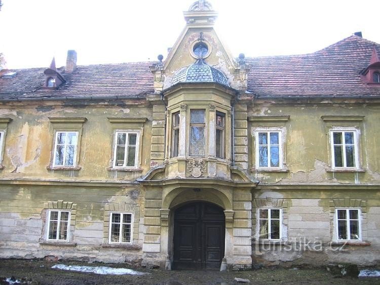 The facade of the castle