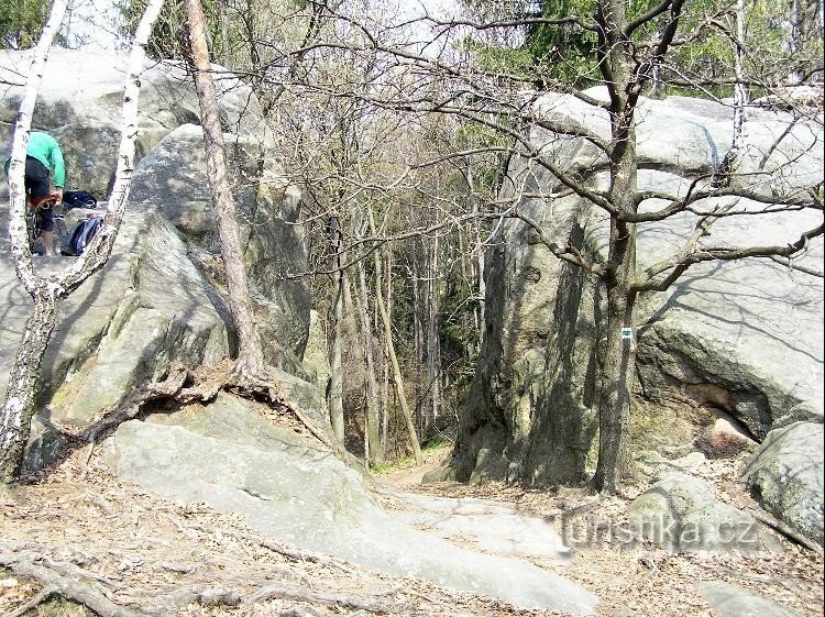 passage between rocks