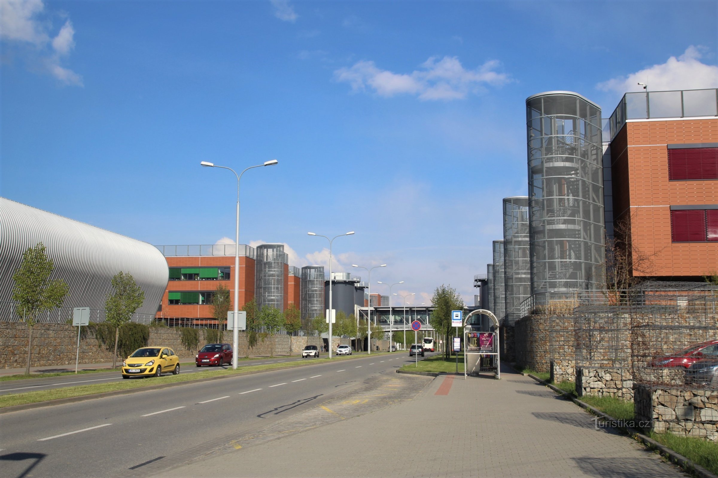 View of the Campus from Kamenice Street