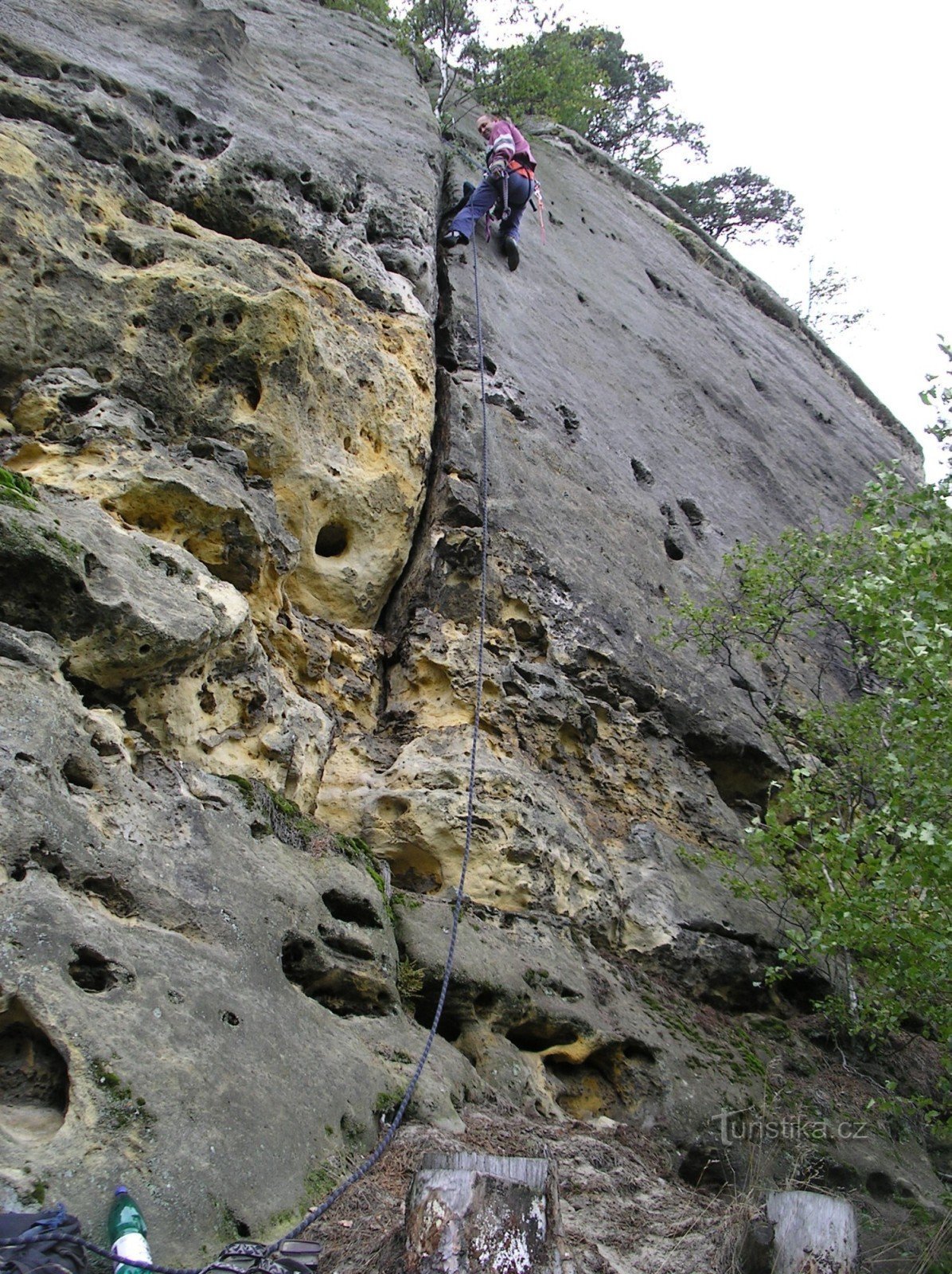 Lần đi lên đầu tiên của Široký kámen - Hliňák VIIb - Kýsa và Jana Řezníková