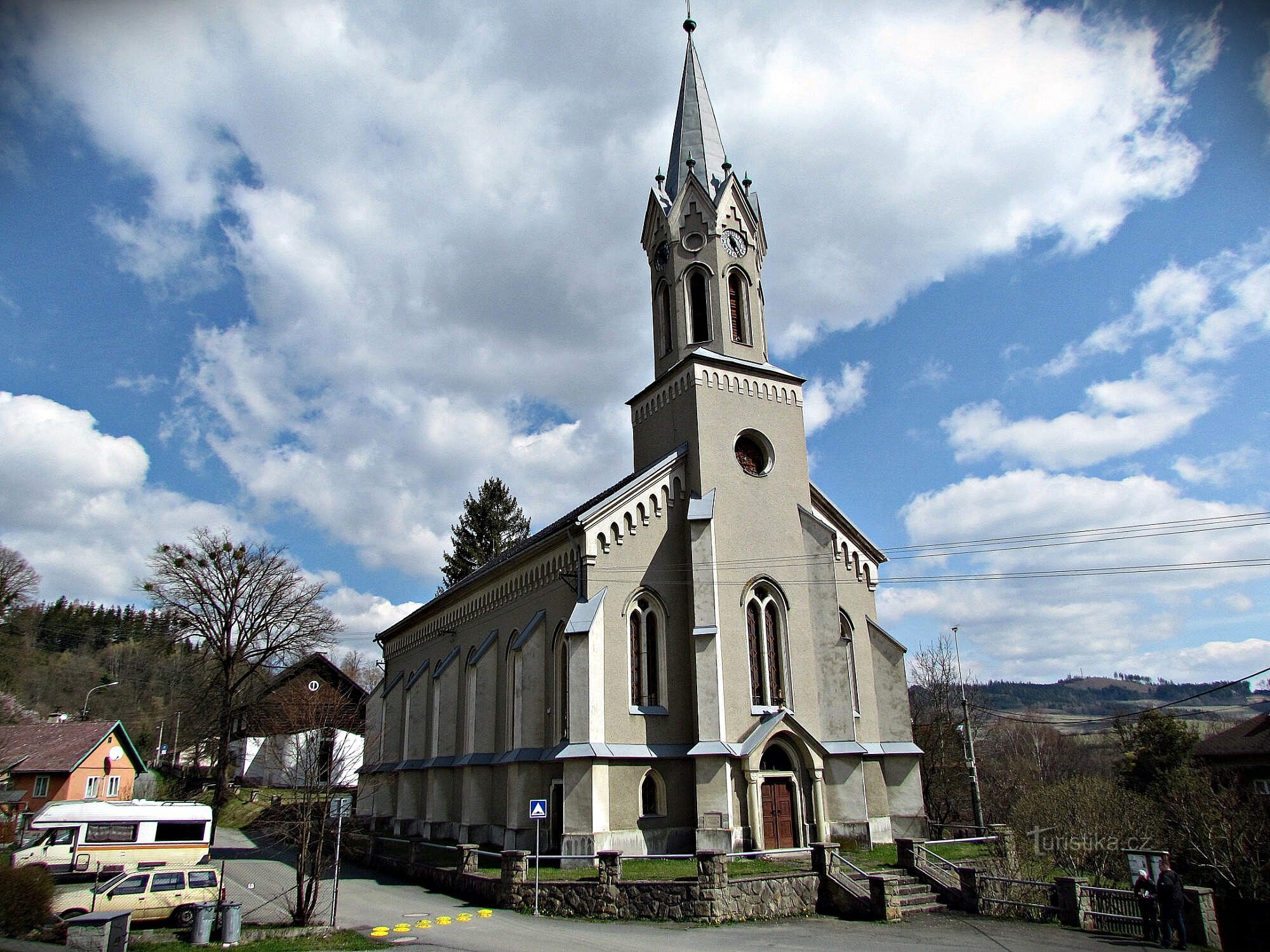 Pržno - nhà thờ của Giáo hội Tin lành Anh em Séc