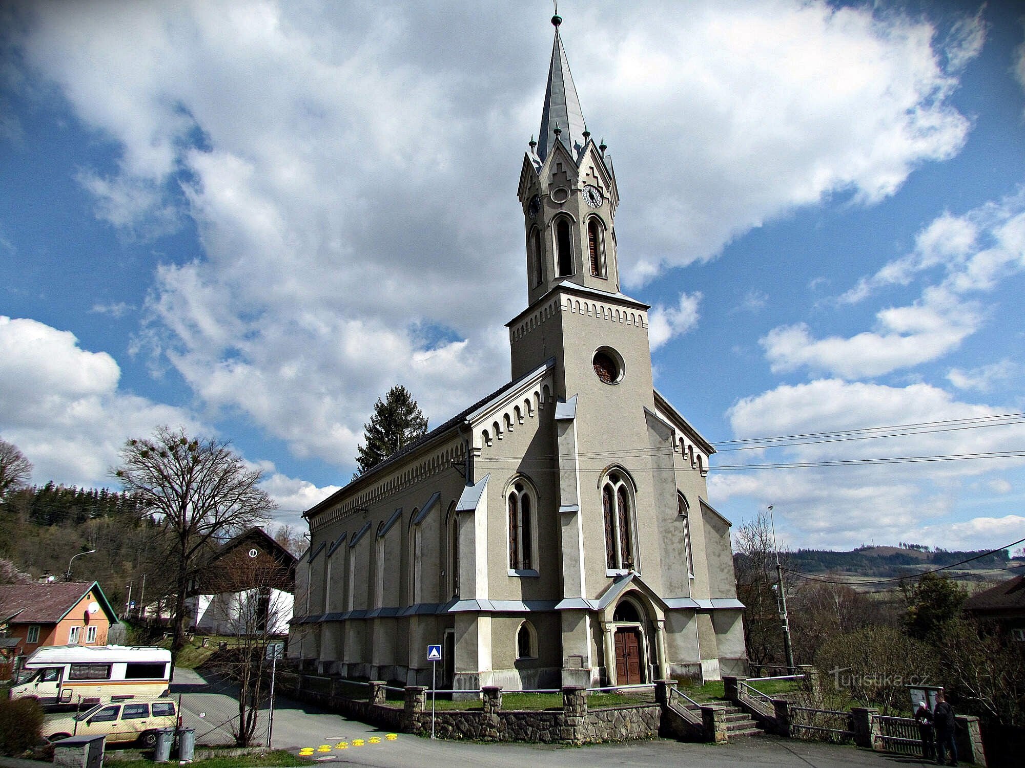 Pržno - kerk van de Tsjechische Broeders Evangelische Kerk