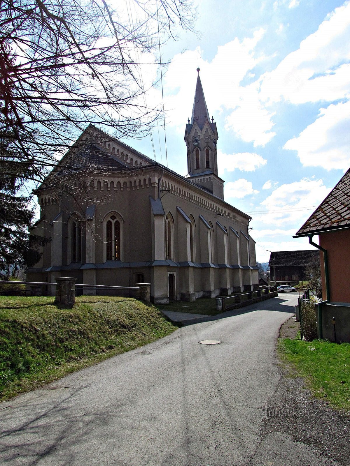 Pržno - Kirche der Evangelischen Kirche der Böhmischen Brüder