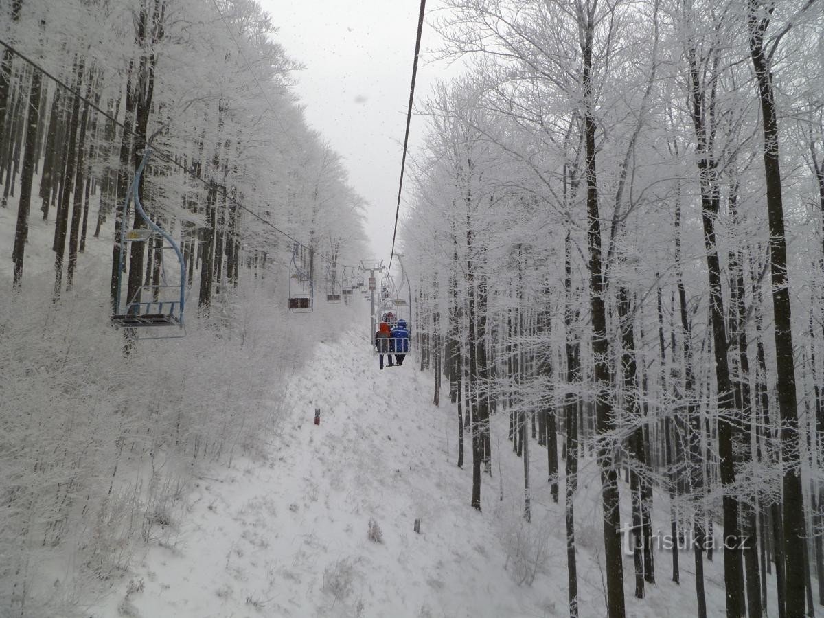 Pustevny e Radhošť no inverno