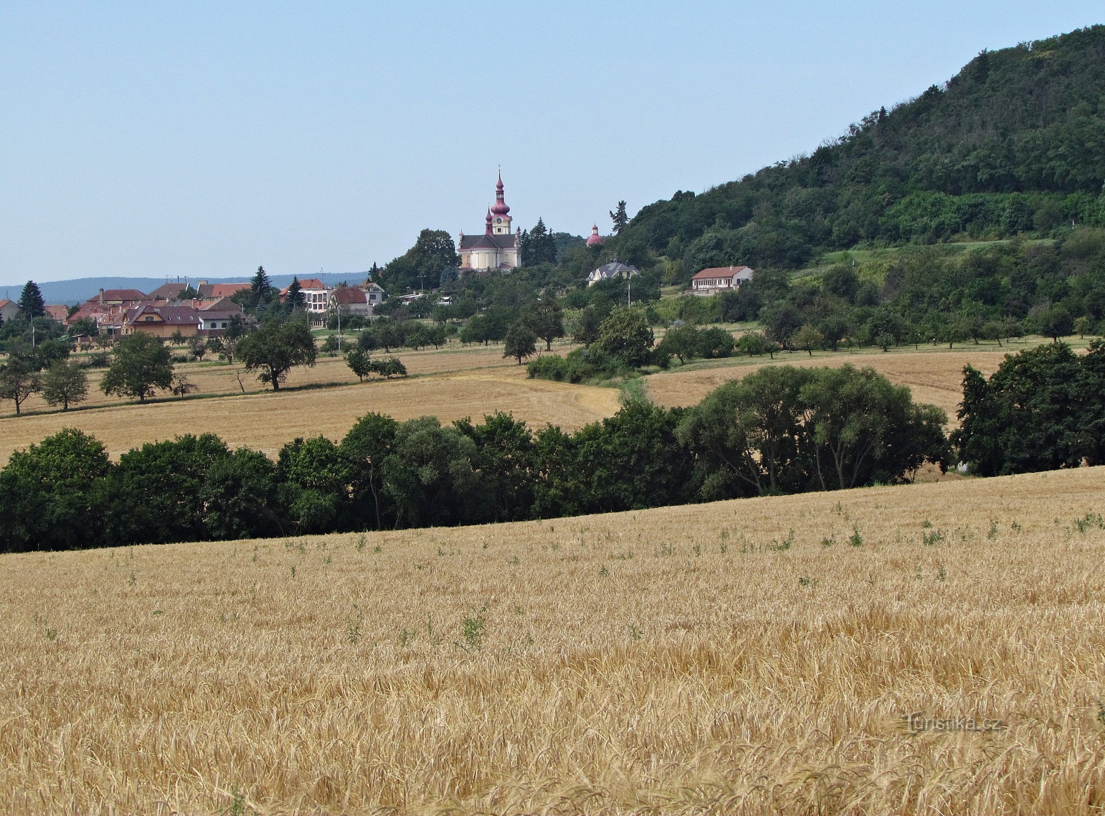 Pustiměřské campus from a distance