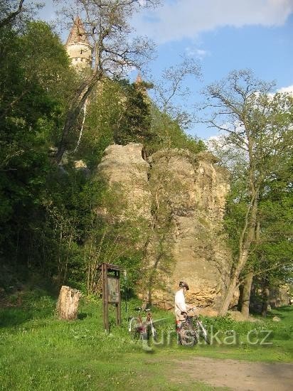 Radčice - bục giảng và lâu đài của quỷ PP