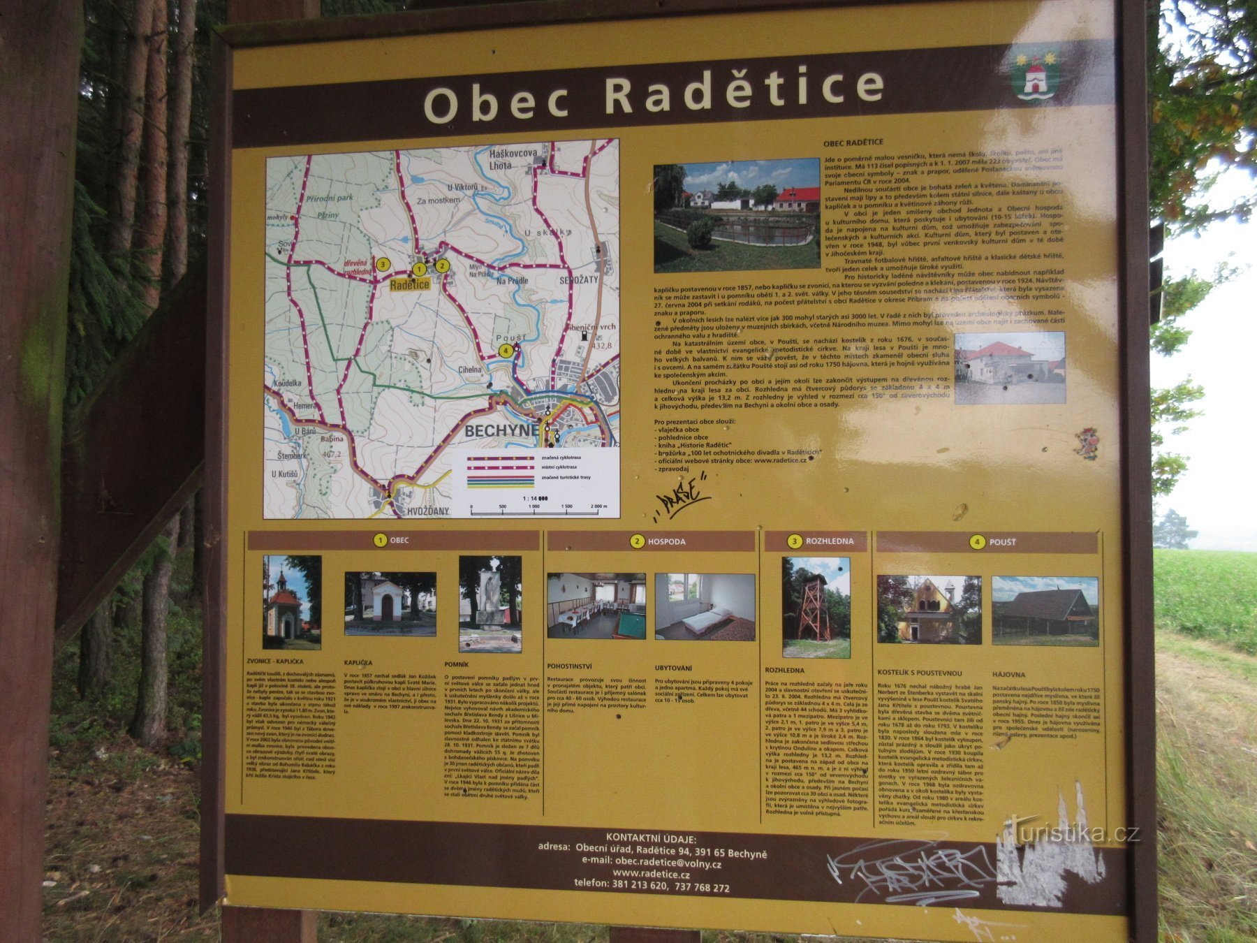 Radětice – obec a rozhledna