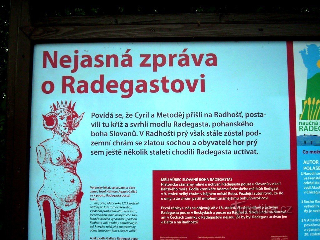 Radhošť cho khách du lịch