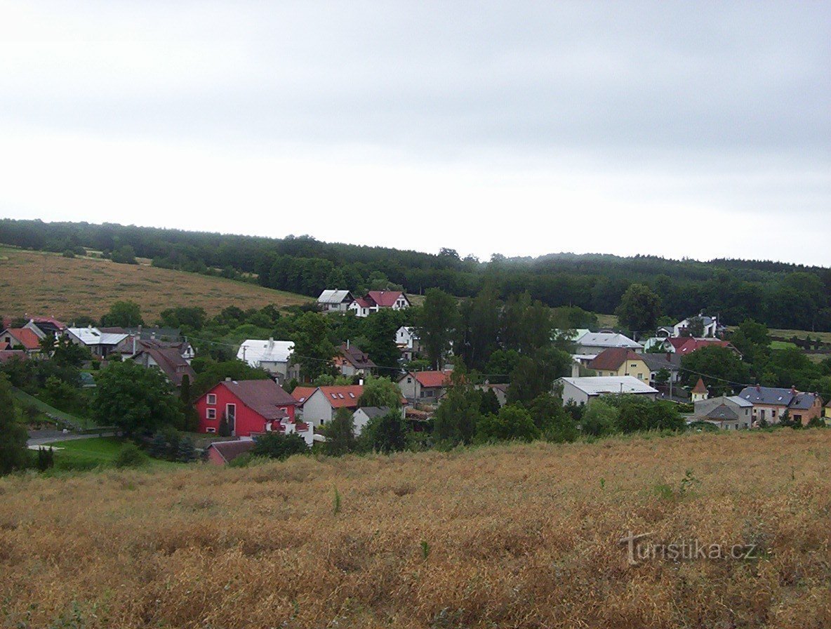 Radíkov-Zentrum des Dorfes-Foto: Ulrych Mir.